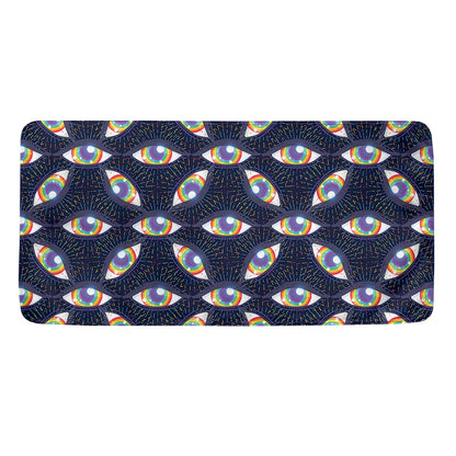 LGBT Pride Rainbow Eyes Pattern Print Towel