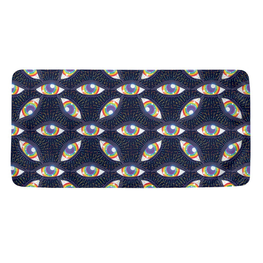 LGBT Pride Rainbow Eyes Pattern Print Towel