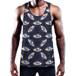 LGBT Pride Rainbow Eyes Pattern Print Training Tank Top
