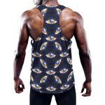 LGBT Pride Rainbow Eyes Pattern Print Training Tank Top
