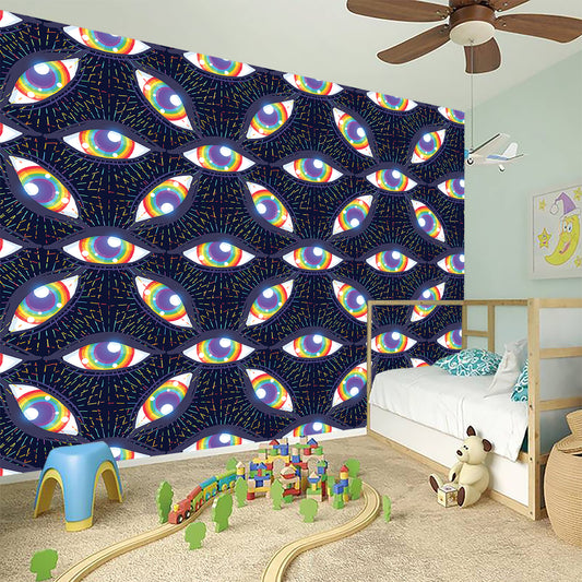 LGBT Pride Rainbow Eyes Pattern Print Wall Sticker