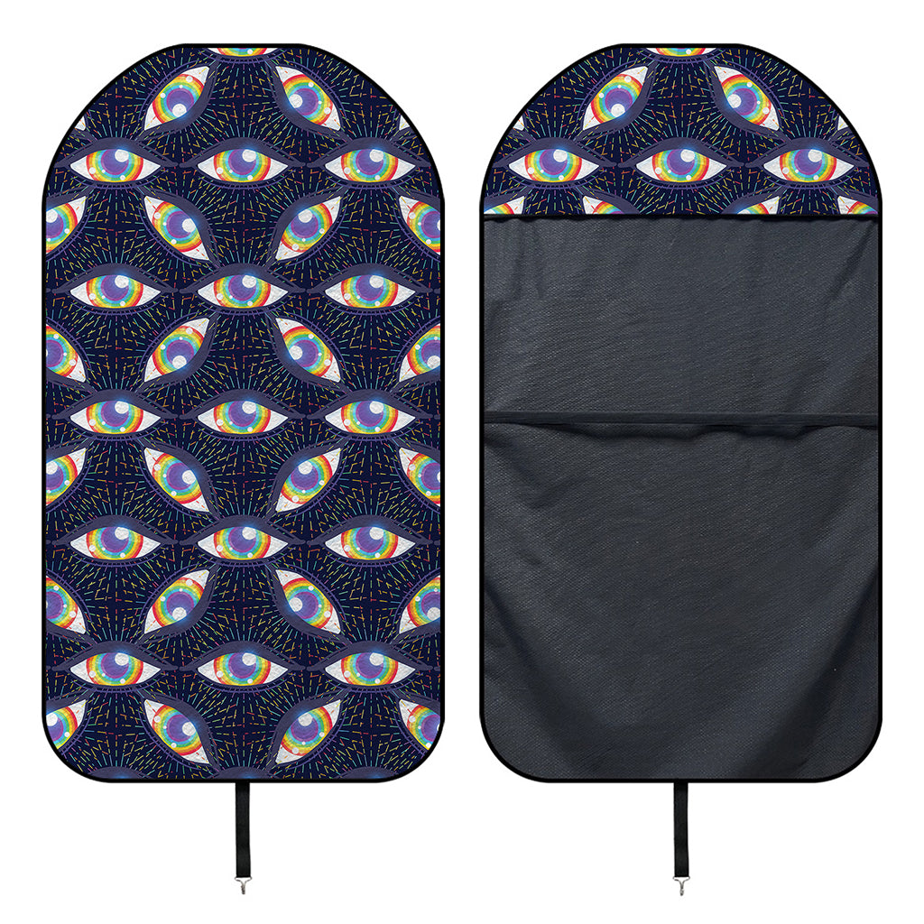 LGBT Pride Rainbow Eyes Pattern Print Waterproof Car Seat Cover