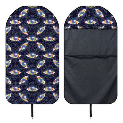LGBT Pride Rainbow Eyes Pattern Print Waterproof Car Seat Cover