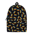 LGBT Pride Rainbow Flag Pattern Print School Backpack