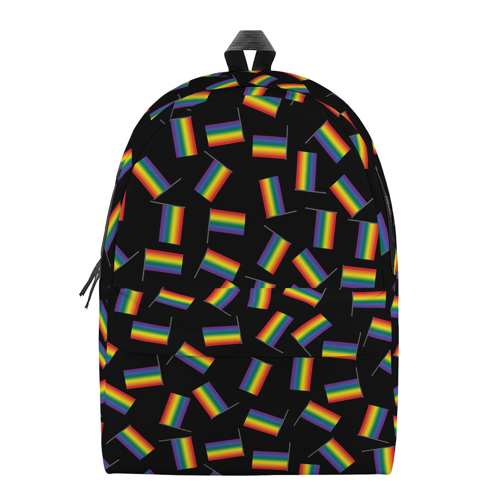 LGBT Pride Rainbow Flag Pattern Print Backpack