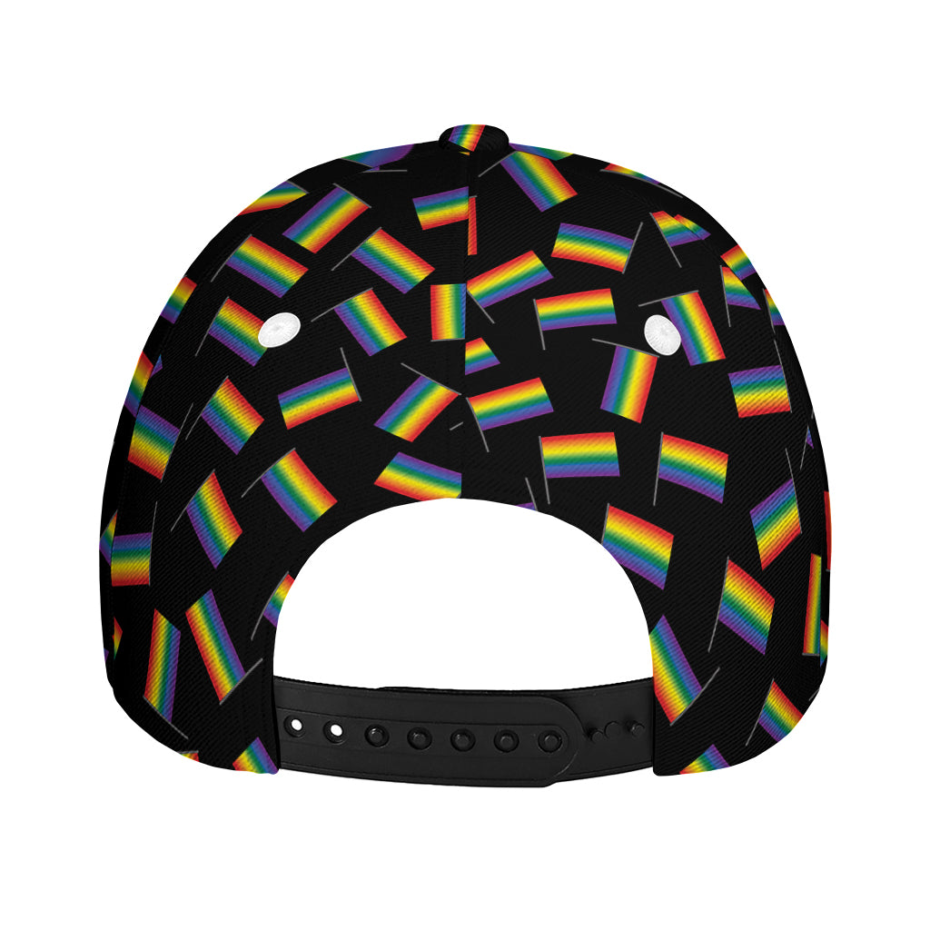 LGBT Pride Rainbow Flag Pattern Print Baseball Cap