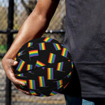 LGBT Pride Rainbow Flag Pattern Print Basketball