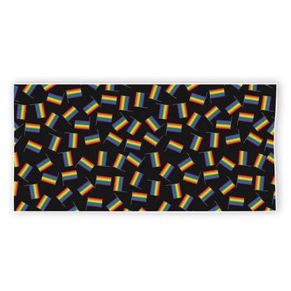 LGBT Pride Rainbow Flag Pattern Print Beach Towel