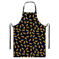 LGBT Pride Rainbow Flag Pattern Print Bib Apron With Pocket