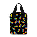 LGBT Pride Rainbow Flag Pattern Print Bible Tote Bag