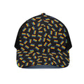 LGBT Pride Rainbow Flag Pattern Print Black Mesh Trucker Hat