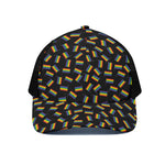 LGBT Pride Rainbow Flag Pattern Print Black Mesh Trucker Cap
