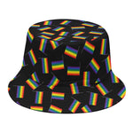 LGBT Pride Rainbow Flag Pattern Print Bucket Hat