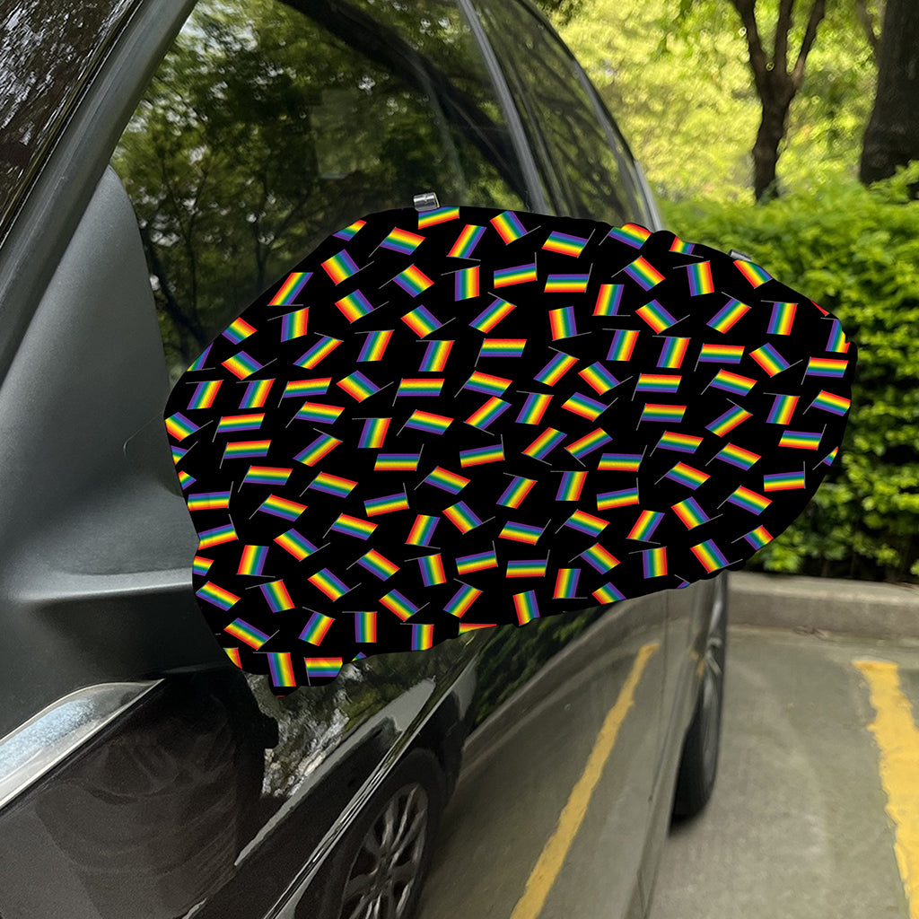 LGBT Pride Rainbow Flag Pattern Print Car Side Mirror Covers
