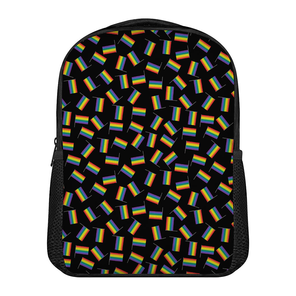 LGBT Pride Rainbow Flag Pattern Print Casual Backpack