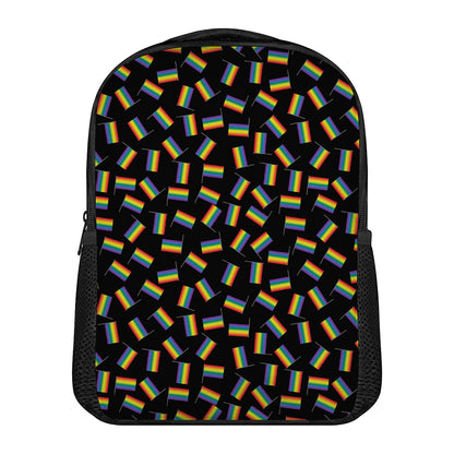 LGBT Pride Rainbow Flag Pattern Print Casual Backpack