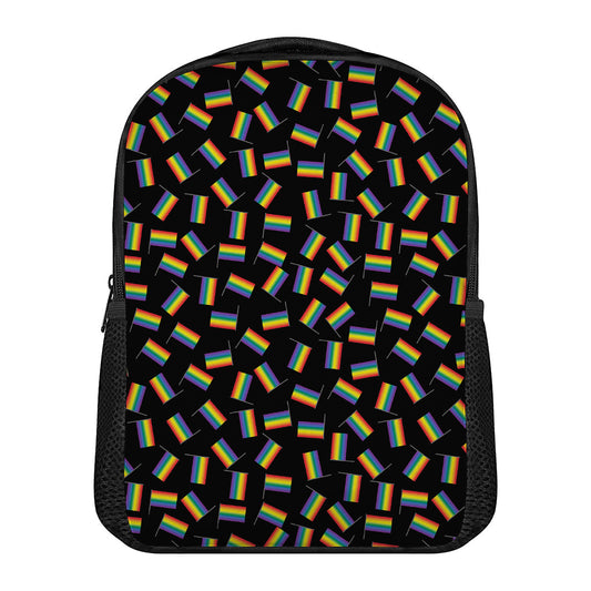 LGBT Pride Rainbow Flag Pattern Print Casual Backpack