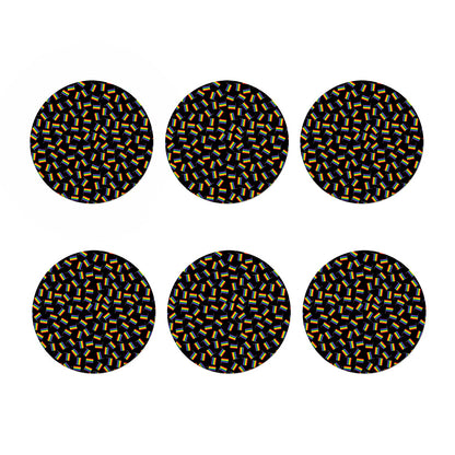 LGBT Pride Rainbow Flag Pattern Print Coaster Set