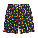 LGBT Pride Rainbow Flag Pattern Print Cotton Shorts