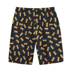 LGBT Pride Rainbow Flag Pattern Print Cotton Shorts