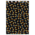 LGBT Pride Rainbow Flag Pattern Print Curtain