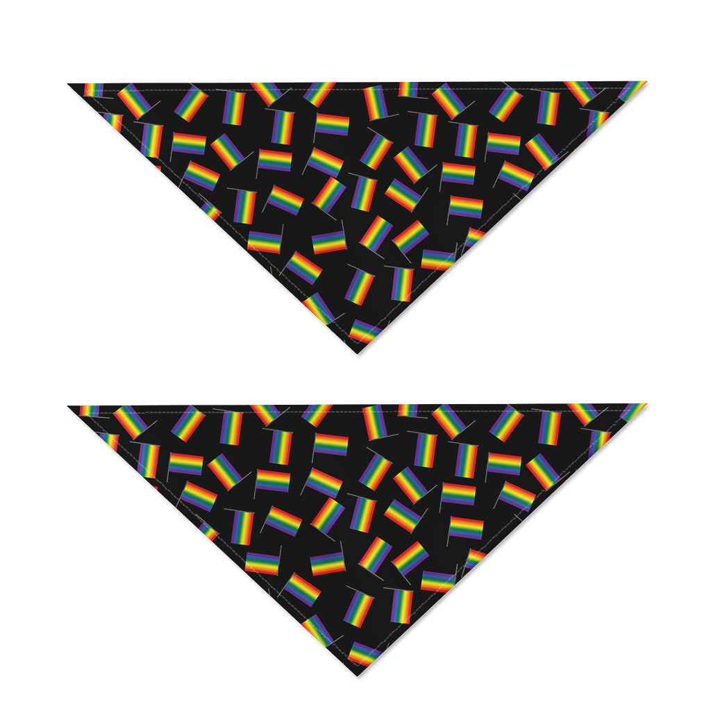 LGBT Pride Rainbow Flag Pattern Print Dog Bandana