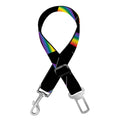 LGBT Pride Rainbow Flag Pattern Print Dog Seat Belt