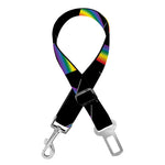 LGBT Pride Rainbow Flag Pattern Print Dog Seat Belt