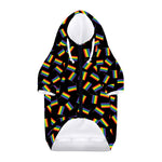 LGBT Pride Rainbow Flag Pattern Print Dog Zip Up Hoodie