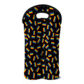 LGBT Pride Rainbow Flag Pattern Print Double Neoprene Wine Tote