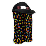 LGBT Pride Rainbow Flag Pattern Print Double Neoprene Wine Tote