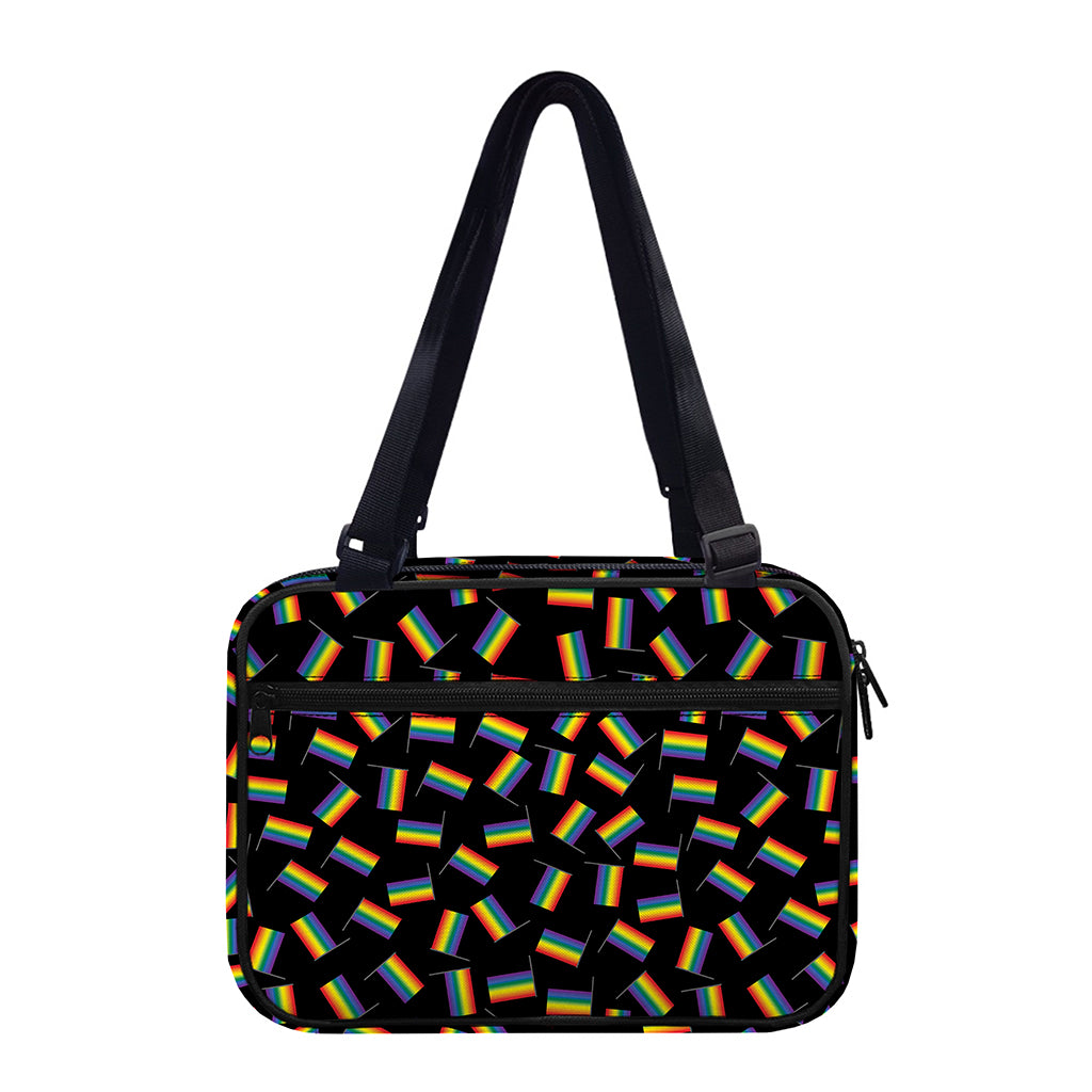 LGBT Pride Rainbow Flag Pattern Print Double Strap Bible Bag
