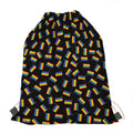 LGBT Pride Rainbow Flag Pattern Print Drawstring Bag