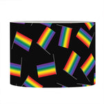 LGBT Pride Rainbow Flag Pattern Print Drum Lamp Shade