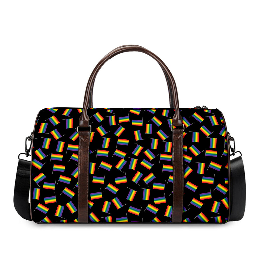 LGBT Pride Rainbow Flag Pattern Print Duffle Bag