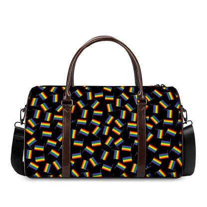 LGBT Pride Rainbow Flag Pattern Print Duffle Bag