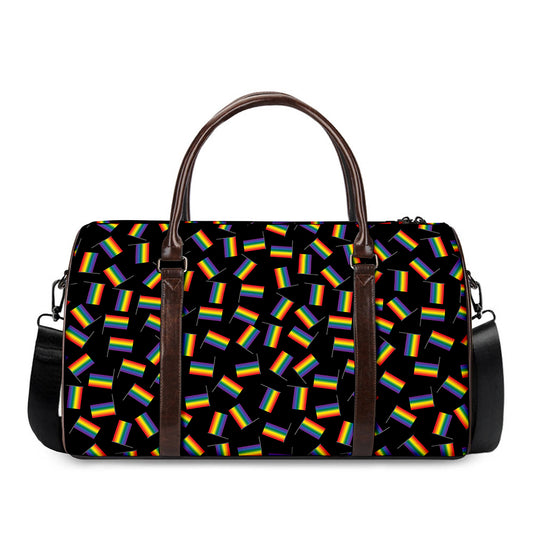 LGBT Pride Rainbow Flag Pattern Print Duffle Bag
