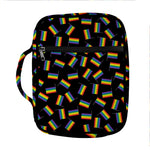 LGBT Pride Rainbow Flag Pattern Print Front Pocket Bible Bag