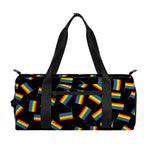 LGBT Pride Rainbow Flag Pattern Print Gym Bag