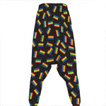 LGBT Pride Rainbow Flag Pattern Print Hammer Pants