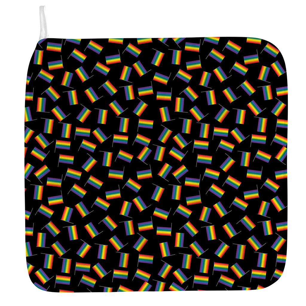 LGBT Pride Rainbow Flag Pattern Print Hand Towel
