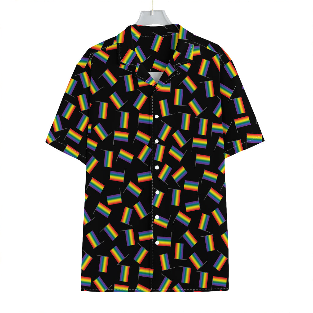 LGBT Pride Rainbow Flag Pattern Print Hawaiian Shirt
