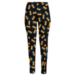 LGBT Pride Rainbow Flag Pattern Print High-Waisted Pocket Leggings