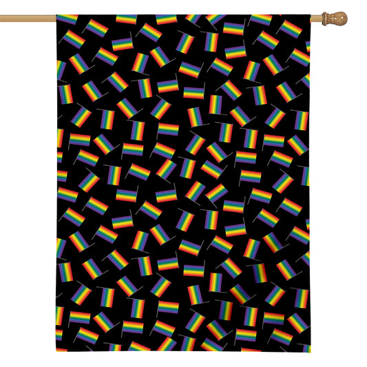LGBT Pride Rainbow Flag Pattern Print House Flag