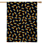 LGBT Pride Rainbow Flag Pattern Print House Flag