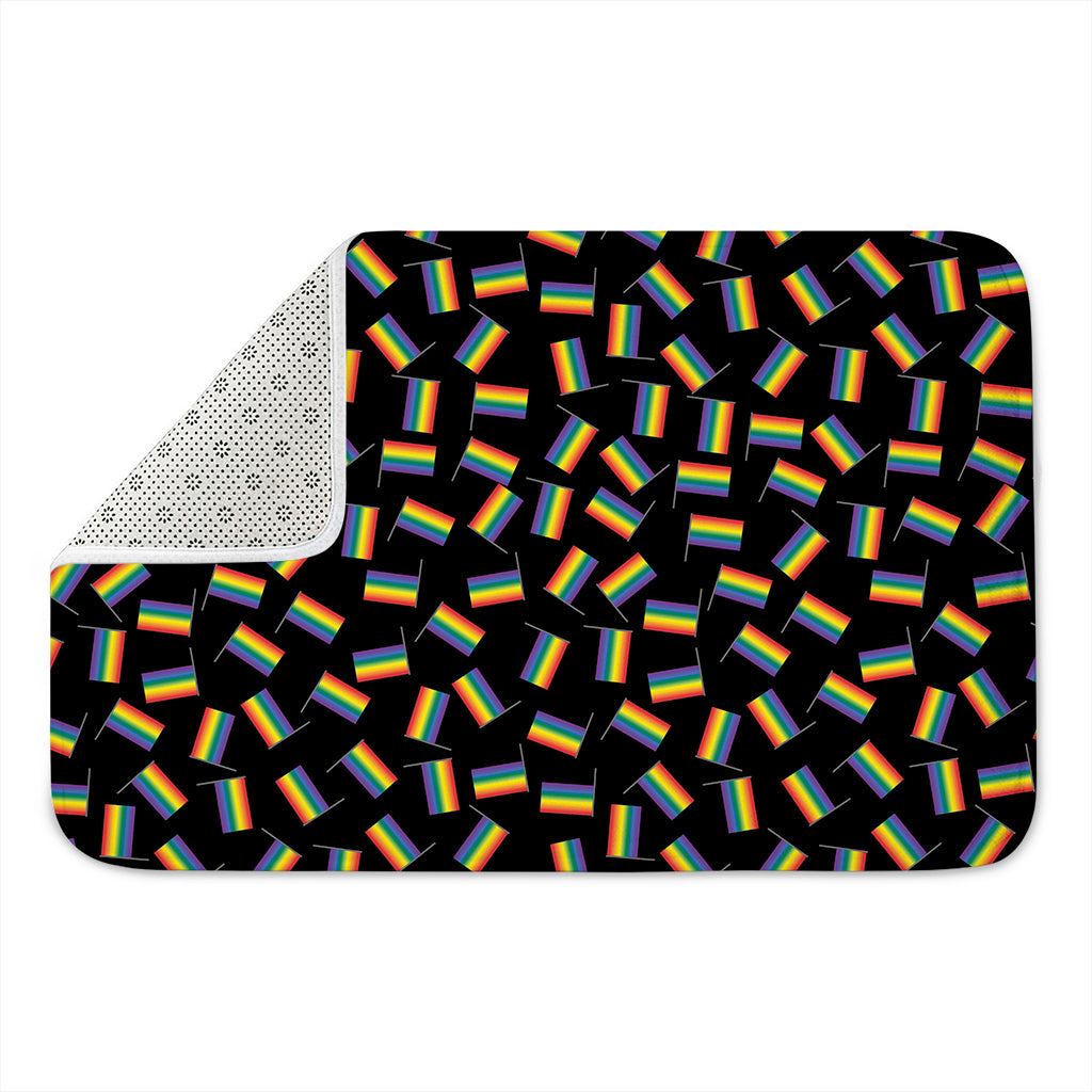 LGBT Pride Rainbow Flag Pattern Print Indoor Door Mat