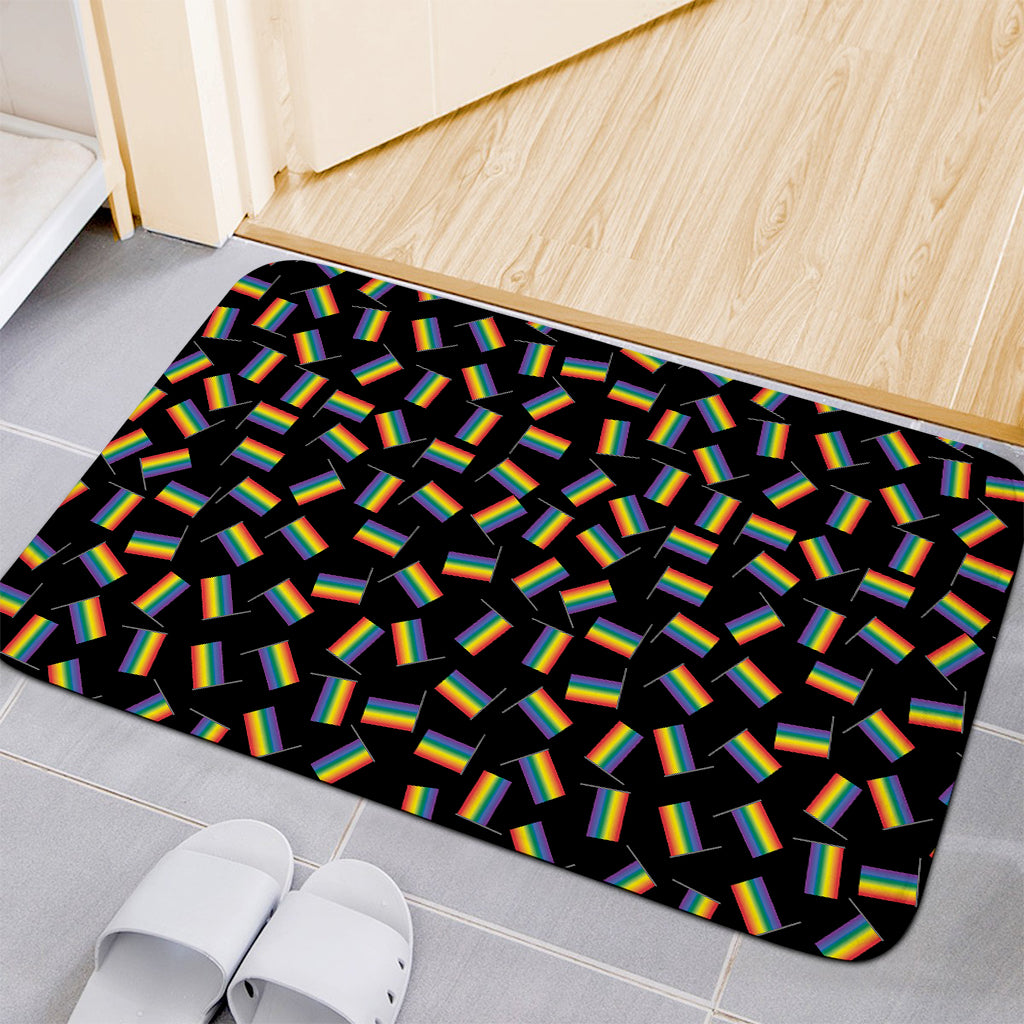 LGBT Pride Rainbow Flag Pattern Print Indoor Door Mat