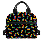 LGBT Pride Rainbow Flag Pattern Print Insulated Lunch Bag