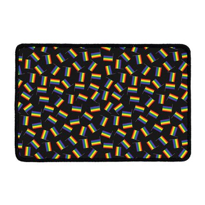 LGBT Pride Rainbow Flag Pattern Print Kitchen Mat