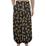 LGBT Pride Rainbow Flag Pattern Print Lantern Pants